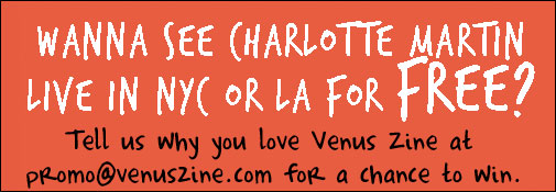  Win Char Mar Tickets from Venus Zine